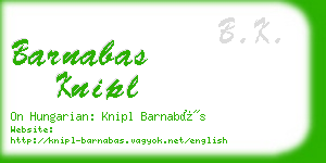 barnabas knipl business card